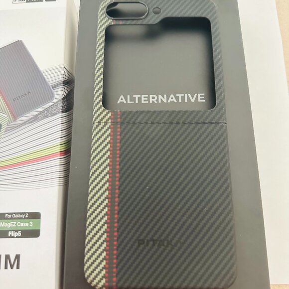 💯 Genuine📱PITAKA📱 MagEZ Case 3 for Z Flip 5 Compatible with MagSafe, Overture - Picture 10 of 16